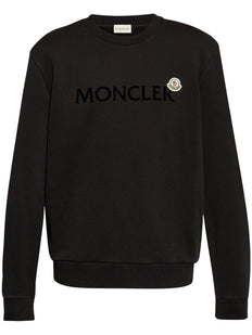 bluza bawełniana z logo flokowanym