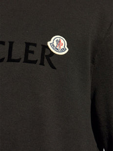 bluza bawełniana z logo flokowanym