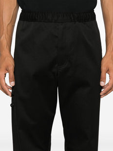 logo-patch trousers