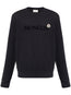 bluza bawełniana z logo flokowanym