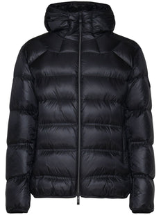 logo-patch hooded jacket