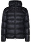 logo-patch hooded jacket