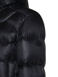 logo-patch hooded jacket