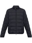 mock neck down jacket