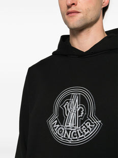 bluza z kapturem z nadrukowanym logo