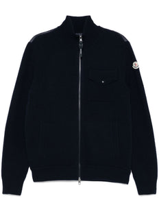 zip-up cardigan