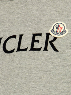 flocked-logo cotton T-shirt