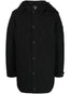 logo-patch hooded coat