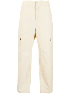 embroidered-logo trousers