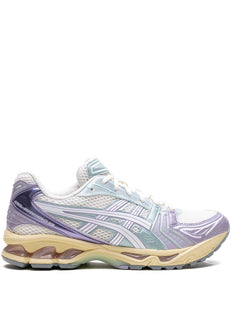 Buty sportowe GEL-KAYANO 14 w kolorze „kremowy/dusk fiolet”.