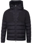 logo-appliqué padded jacket