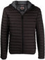logo patch hooded puffer