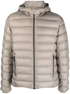 logo-patch padded jacket