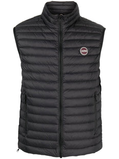 logo-patch padded gilet
