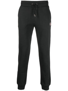 logo-patch jersey track pants