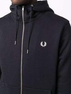 bluza z kapturem z haftowanym logo