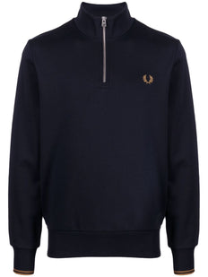 logo-embroidered cotton sweatshirt