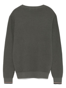 waffle-stitch sweater