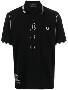bawełniana koszulka polo w stylu szkicowym