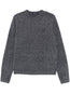 bouclé crew-neck sweater