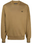 logo-embroidered knitted jumper