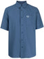 logo-embroidered cotton shirt