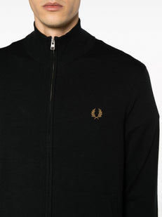 bluza z dzianiny z haftowanym logo
