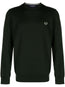 logo-embroidered crew-neck jumper