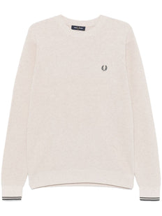 waffle-stitch sweater