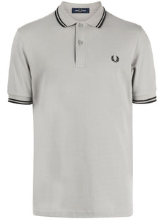 Koszulka polo z bawełny z haftem Laurel Wreath