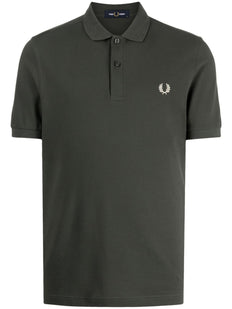 Koszulka polo z bawełny z haftem Laurel Wreath