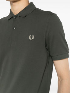 Koszulka polo z bawełny z haftem Laurel Wreath