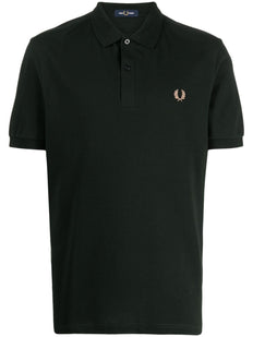 Koszulka polo z bawełny z haftem Laurel Wreath