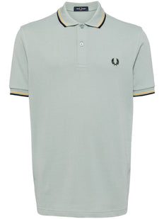 bawełniana koszulka polo z haftowanym logo