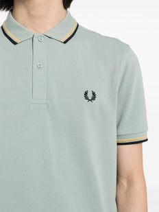bawełniana koszulka polo z haftowanym logo