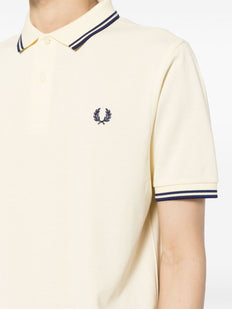 Koszulka polo z bawełny z haftem Laurel Wreath