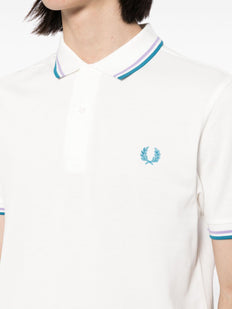 bawełniana koszulka polo z haftowanym logo