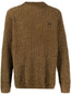 logo-embroidered crew-neck jumper
