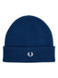 logo-embroidered ribbed-knit beanie