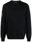 logo-embroidered crew-neck jumper