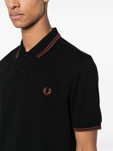 bawełniana koszulka polo z haftowanym logo