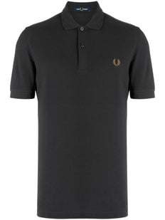 Koszulka polo z bawełny z haftem Laurel Wreath