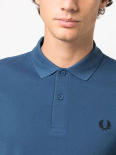 bawełniana koszulka polo z haftowanym logo