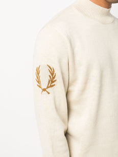 sweter z golfem z mieszanki wełny