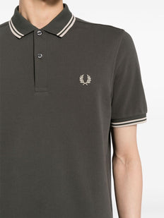 bawełniana koszulka polo z haftowanym logo