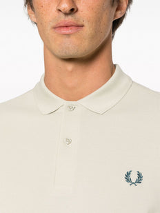 bawełniana koszulka polo z haftowanym logo
