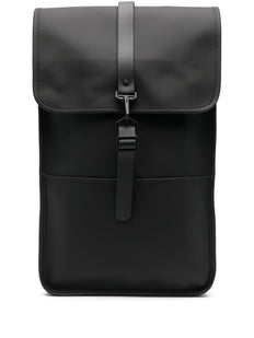 logo-engraved foldover-top backpack
