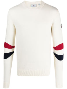 Sweter z haftowanym logo