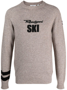 Sweter z haftowanym logo