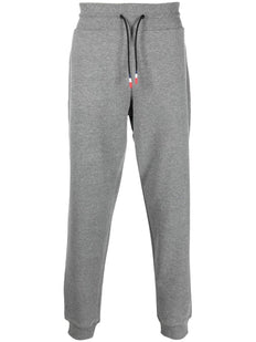 logo-patch cotton track pants